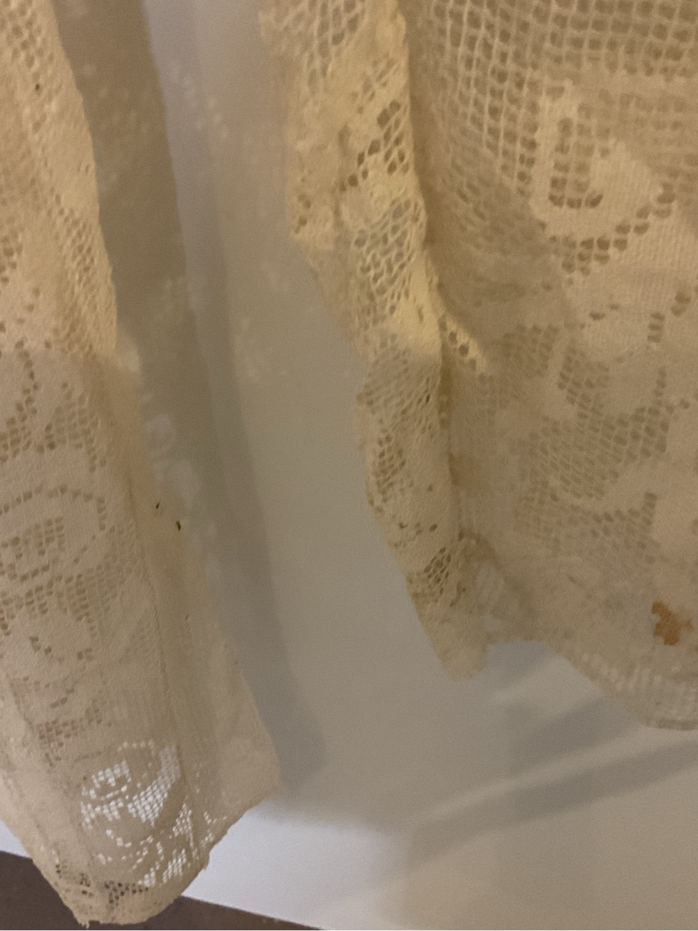Antique Cream Embroidered Lace Blouse, Edwardian, handmade, over 100 yrs old - Picture 7 of 12